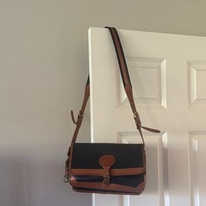 Dooney & Bourke Black and Brown Shoulder Bag